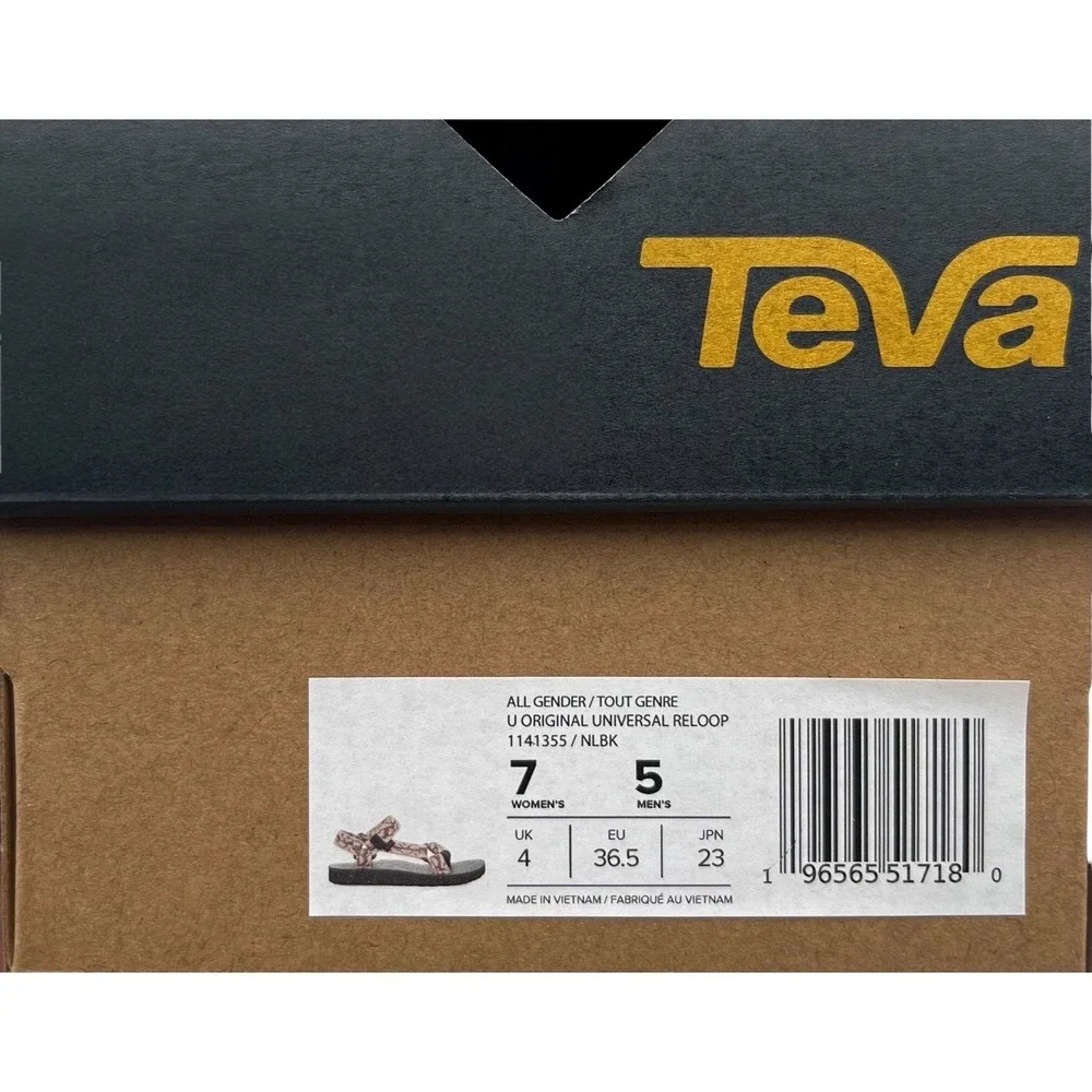 Teva‎ Original Universal Men's Sport Strappy Sandals Size 5 Tan Brown Black